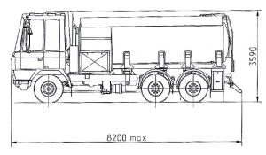 Цистерна–топливоперевозчик БЦМ-103.1 (бензовоз) (СХЕМА)