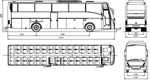 Автобус VDL-НЕФАЗ-52999 (СХЕМА)