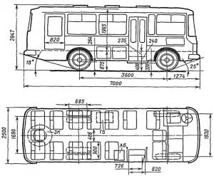 Автобус ПАЗ 3205 (СХЕМА)