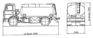 Цистерна–топливоперевозчик БЦМ-103 (бензовоз) (СХЕМА)