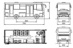 Автобус НЕФАЗ-3299 (СХЕМА)